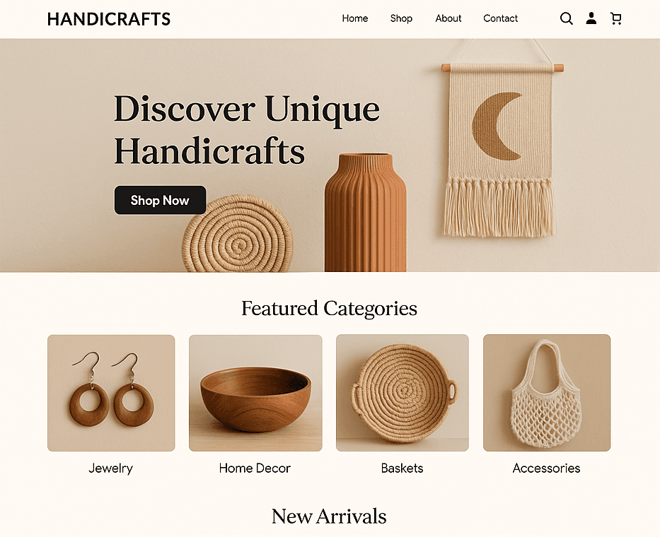 E-Commerce Platform for Handicrafts