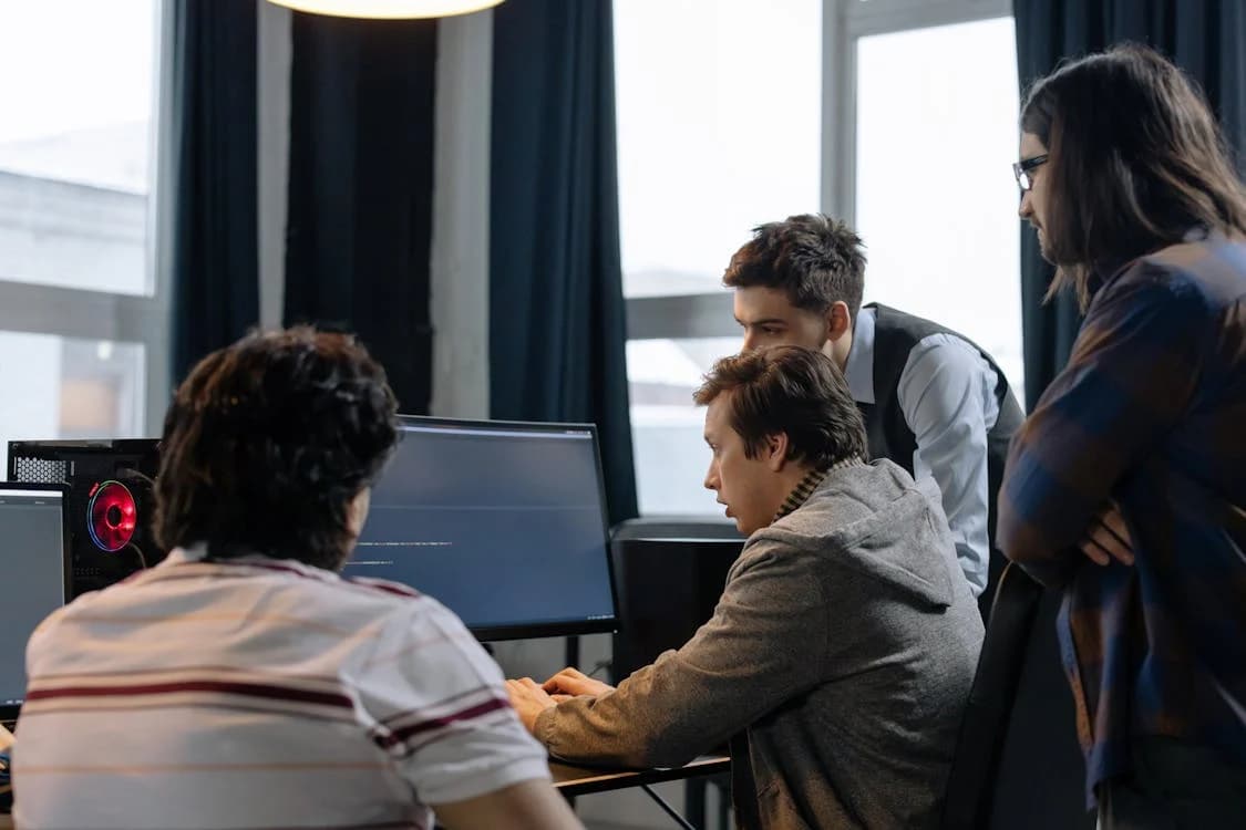 AbeerSoft team working on software projects